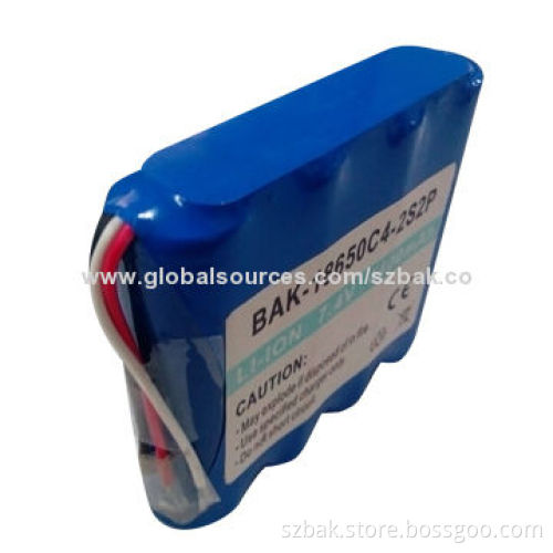 Lithium Polymer Battery, 18650C4-7.4V-2S2P, 4,400mAh, High-quality, Good Price